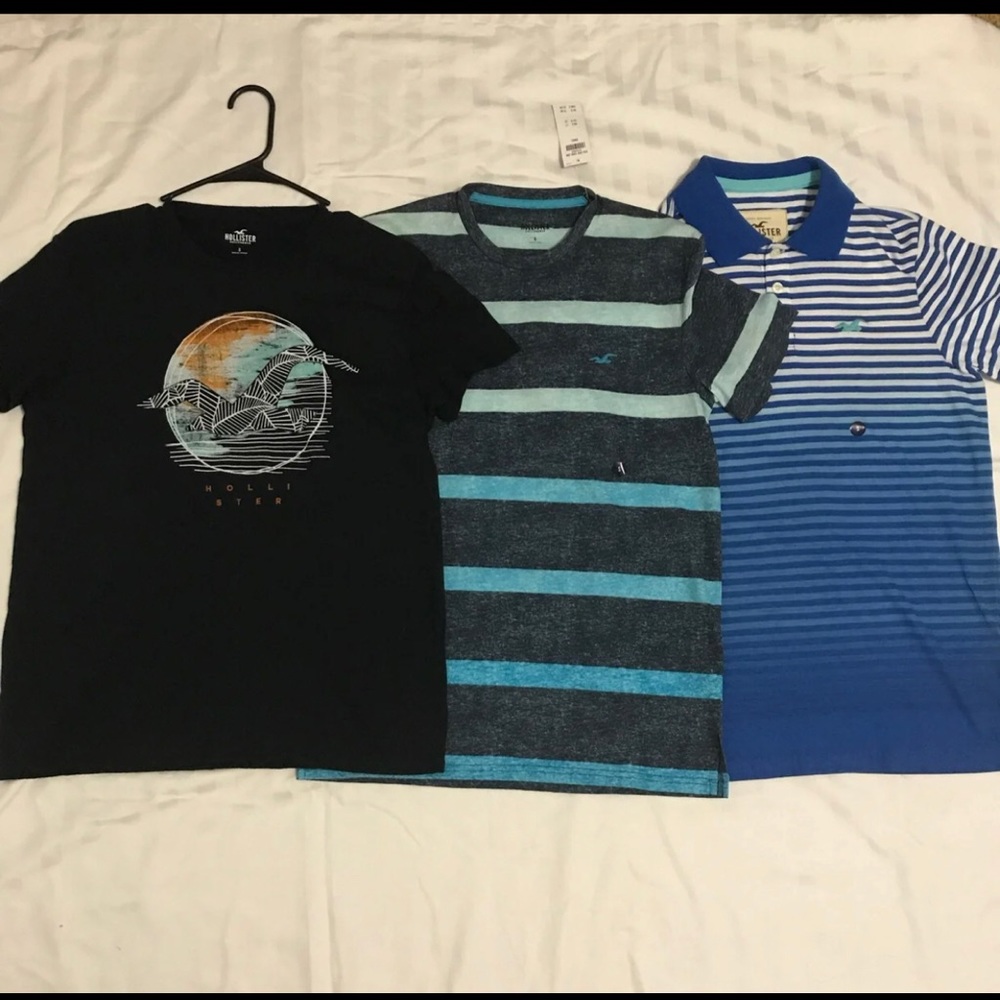HOLLISTER SHIRTS FOR MEN (SMALL)